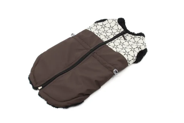Pes-tex Bruno zimní bunda pro psa Barva: Hnědá, Délka zad (cm): 26, Obvod hrudníku: 20 - 30 cm