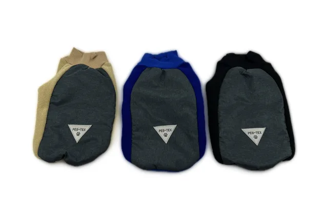 Pes-tex Lola nepromokavá mikina pro psa Barva: Černo-šedá, Délka zad (cm): 25, Obvod hrudníku: 30 - 34 cm