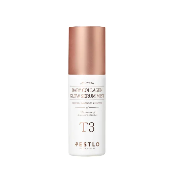 PESTLO Baby Collagen Glow Serum Mist kolagenové sérum ve spreji pro hydrataci a rozjasnění pleti 50 ml