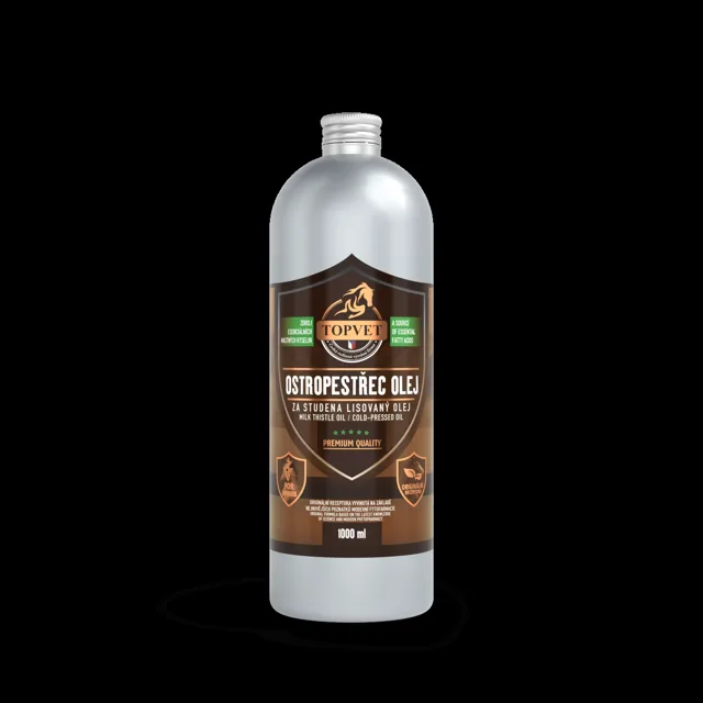Pestřecový olej pro koně – 1000 ml – Green idea