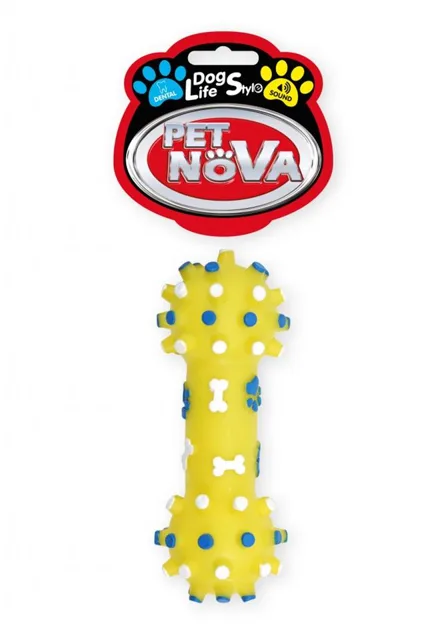 PET NOVA DOG LIFE STYLE Činka 12cm žlutá