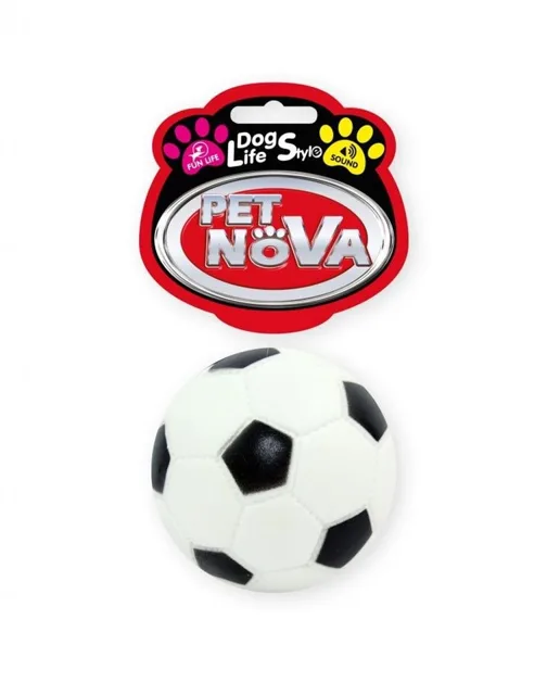 PET NOVA DOG LIFE STYLE gumový míč (fotbal) 7cm