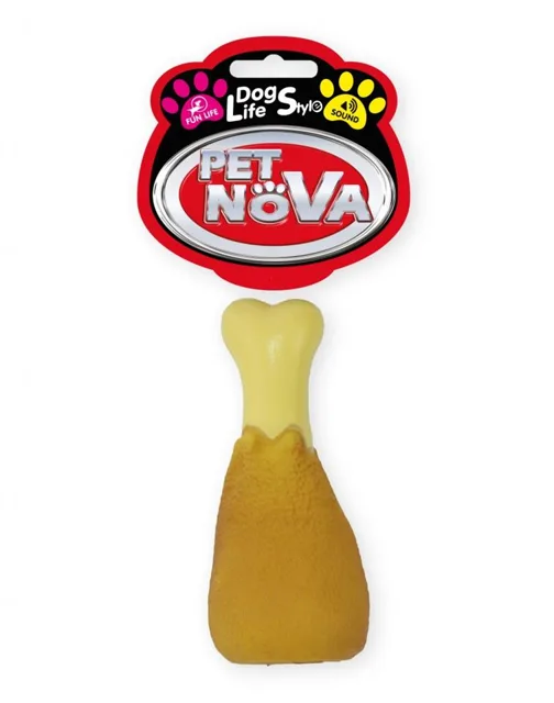 PET NOVA DOG LIFE STYLE hračka kuřecí stehno 13cm