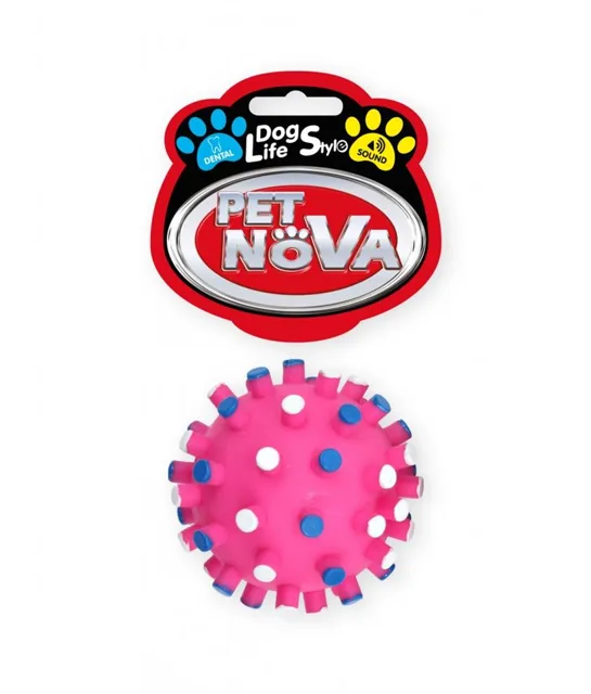 PET NOVA DOG LIFE STYLE Ježek míč 7cm růžový