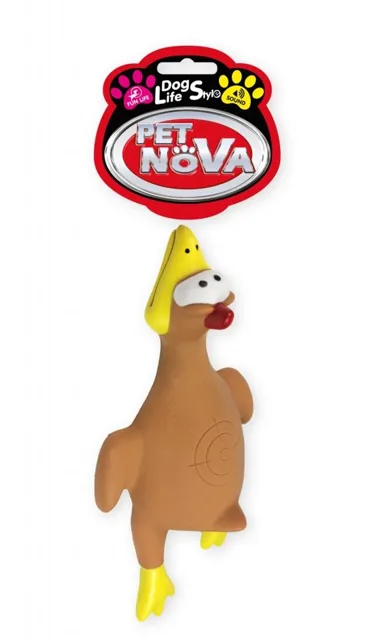 PET NOVA DOG LIFE STYLE Kuře v letu 26 cm hnědé