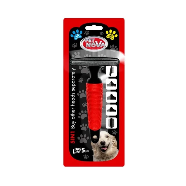 PET NOVA hřeben pro krátkou srst M 5v1