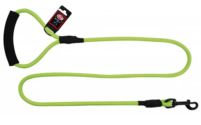 PET NOVA nylonové vodítko 120 cm / 1 cm neonově zelené