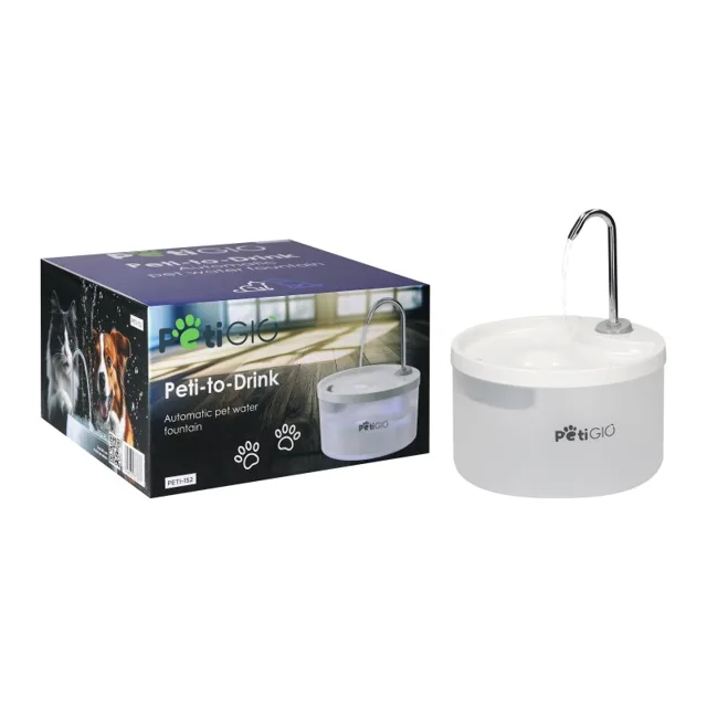 PetiGIO peti-to-Drink automatická fontána pro domácí mazlíčky plast s LED osvětlením