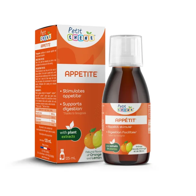 Petit Chéne Dětský sirup na podporu a zvýšení chuti k jídlu 125 ml