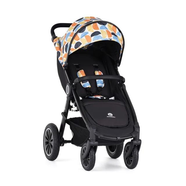 Petite&Mars Kočárek Street+ Air Black Limited 100 Retro