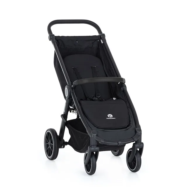 Petite&Mars Kočárek Street+ Black konstrukce bez koleček