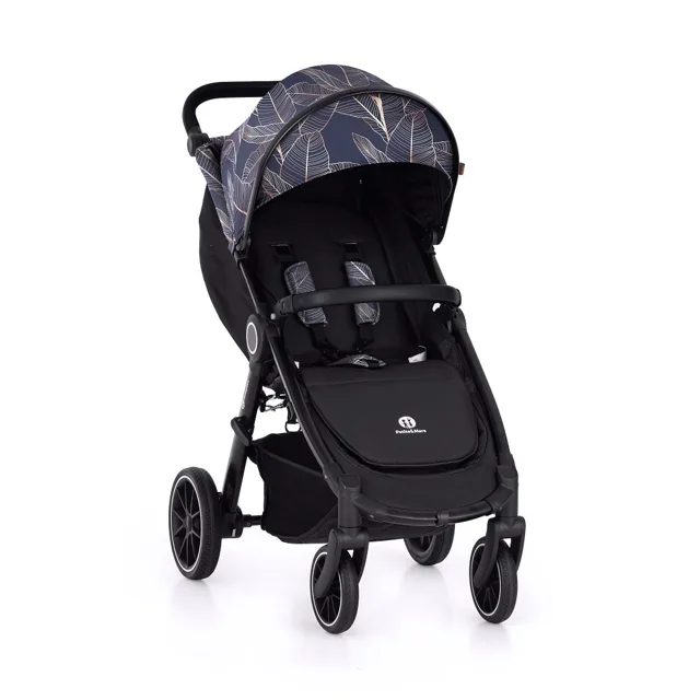 Petite&Mars Kočárek Street+ RWS Black Limited 100 Palmtree