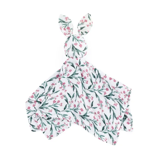 Petite&Mars Mazlíček bambusový mušelínový Hugo Pink Meadow 0m+