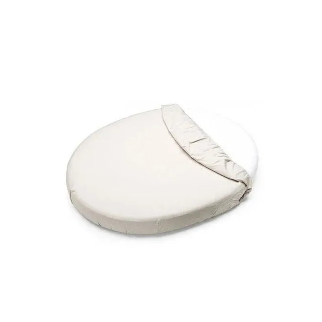 Petite&Mars Napínací prostěradlo nepromokavé Soft Dream Oval 84 x 50 White
