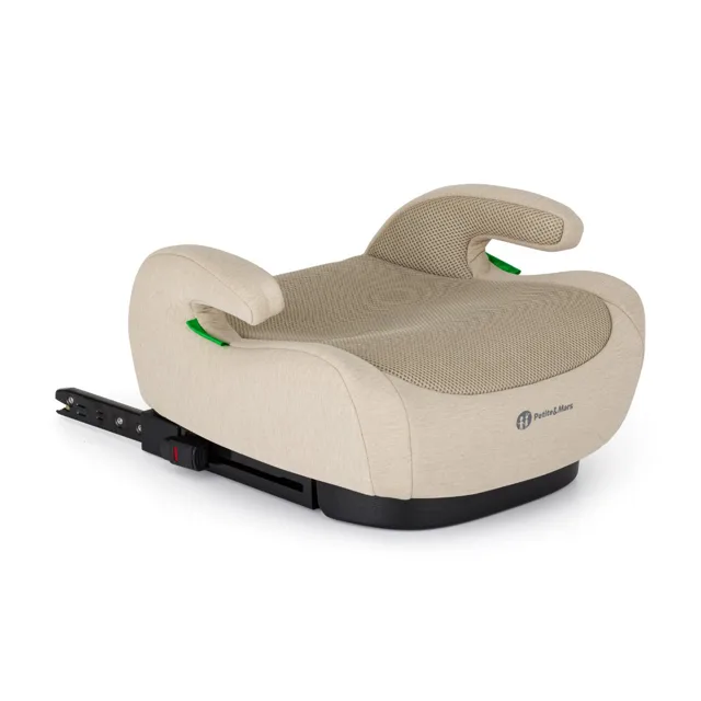 Petite&Mars Podsedák Optimus Pro i-Size Air Sage Beige 125 - 150 cm (22-36 kg)