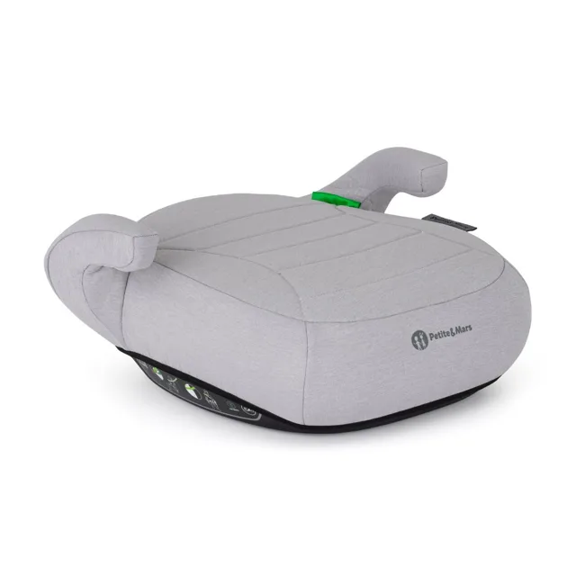 Petite&Mars Podsedák Zuno Gentle Grey 125 - 150 cm (22-36 kg)