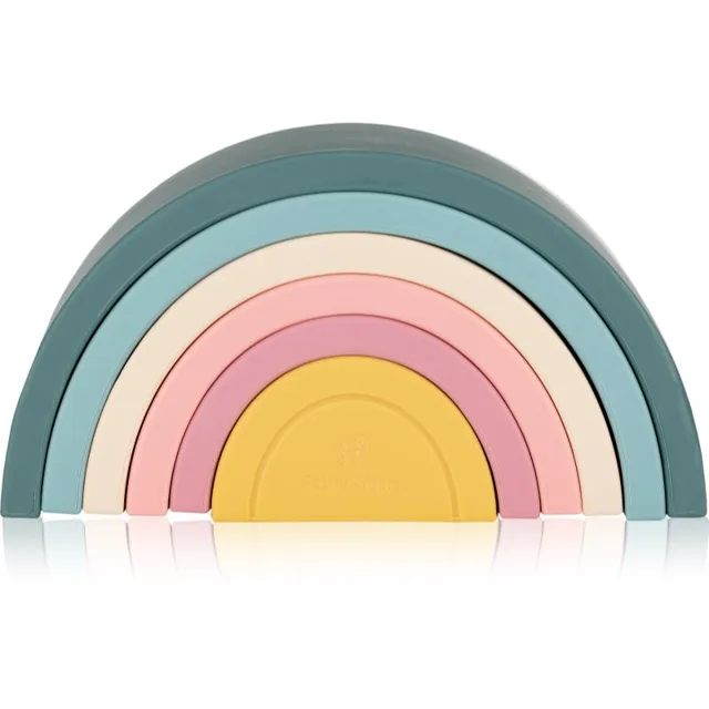 Petite&Mars Rainbow 12m+ aktivity hračka Misty Green 1 ks