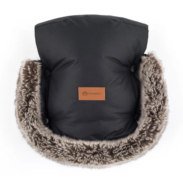 Petite&Mars Rukávník / rukavice Furry Forever Black