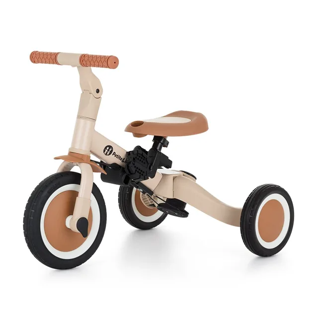 Petite&Mars Tříkolka multifunkční 5v1 Turbo Desert Sand