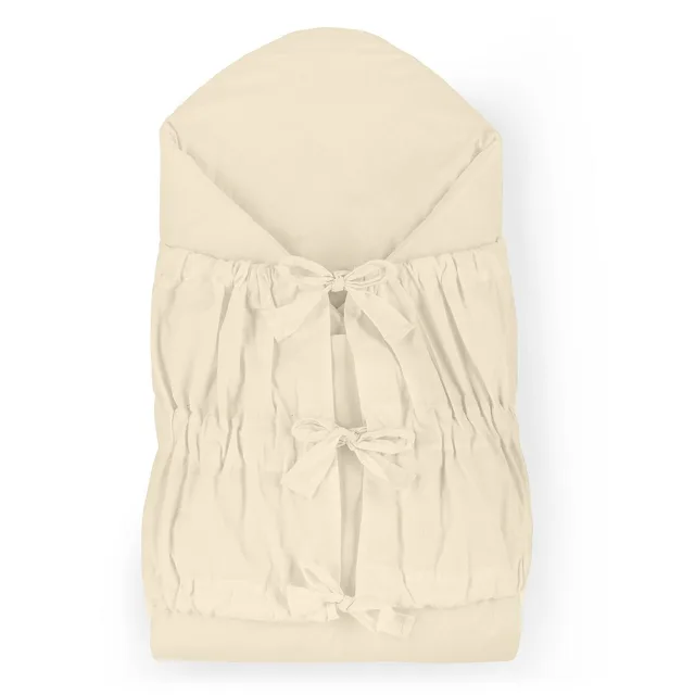 Petite&Mars Zavinovačka šněrovací Nurse s pevnou kokosovou vložkou Light Beige 75x75 cm