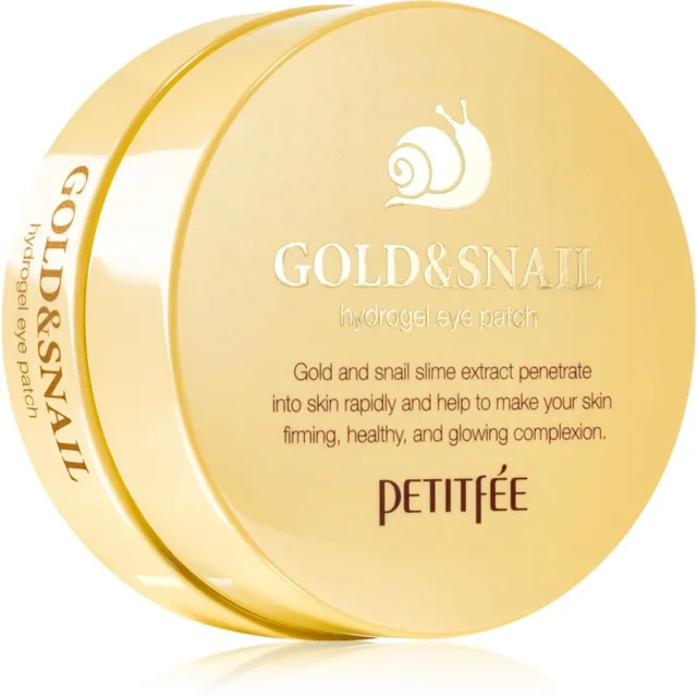 Petitfée Gold & Snail hydrogelová maska na oční okolí se šnečím extraktem 60 ks