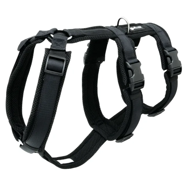 Petlando Mesh bezpečnostní postroj, černý - velikost S: 43 - 60 cm obvod hrudníku