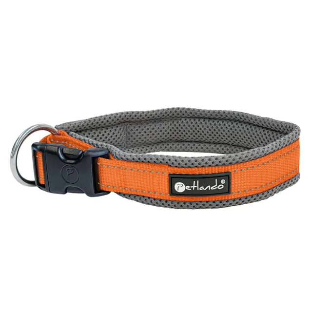 Petlando outdoor obojek, oranžový - velikost M: obvod krku 45 - 50 cm, šířka 40 mm