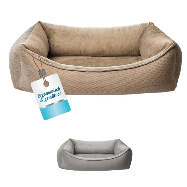 Petlando pelíšek pro psy LikeOrtho Lucy, hnědý - velikost M: D 70 x Š 95 x V 28 cm