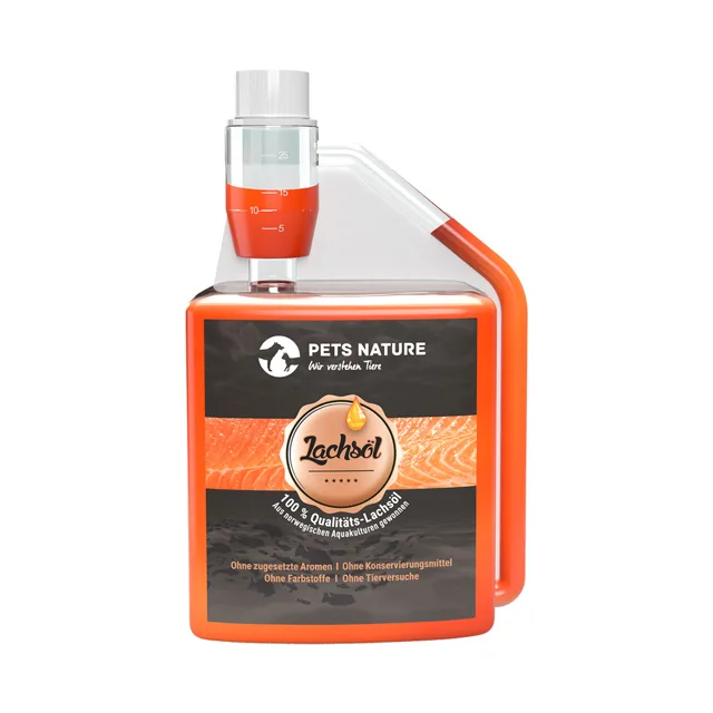 Pets Nature lososový olej - Výhodné balení: 2 x 500 ml