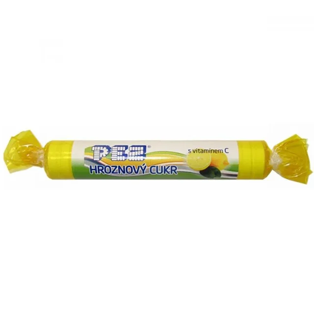 PEZ Hroznový cukr s vit.C citrónový 39 g