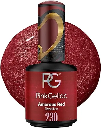 PG Pink Gellac  Gel Nagellak - Rebellion  - 230 Amorous Red - 15 ml