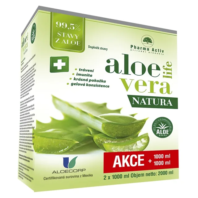PHARMA ACTIV AloeVeraLife Natura 1000 ml + 1000 ml