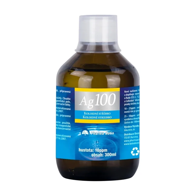 Pharma Activ Koloidní stříbro Ag100 10ppm 300 ml