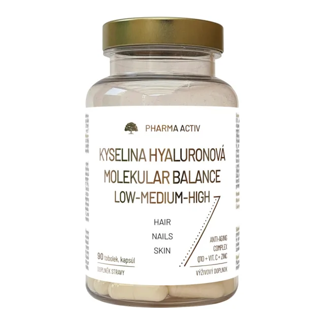 Pharma Activ Kyselina Hyaluronová molekular balance low-medium high 90 tobolek