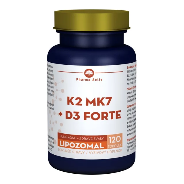 Pharma Activ Lipozomal K2 MK7 + D3 forte 120 tobolek