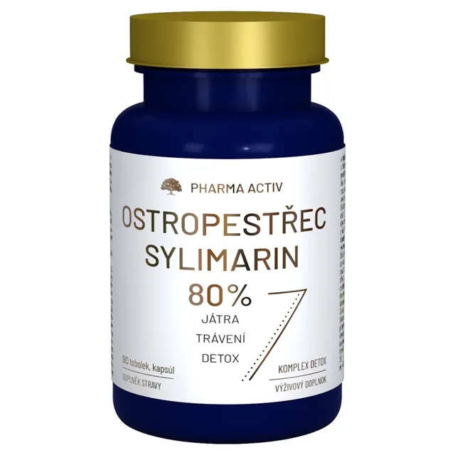 PHARMA ACTIV Ostropestřec Sylimarin 80% 90 tobolek