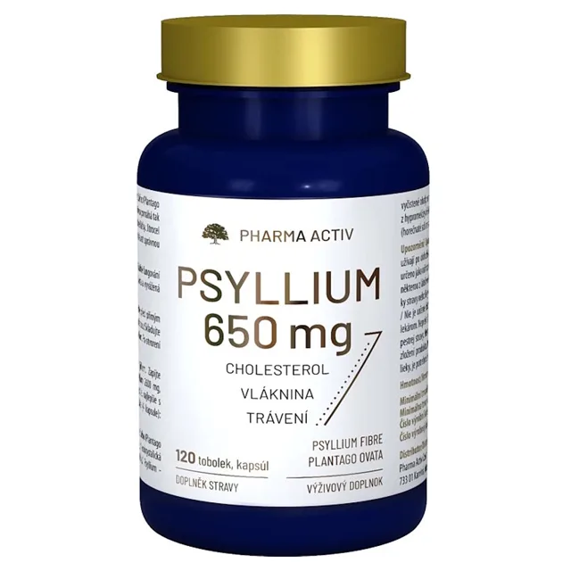 PHARMA ACTIV Psyllium 650mg 120 tobolek