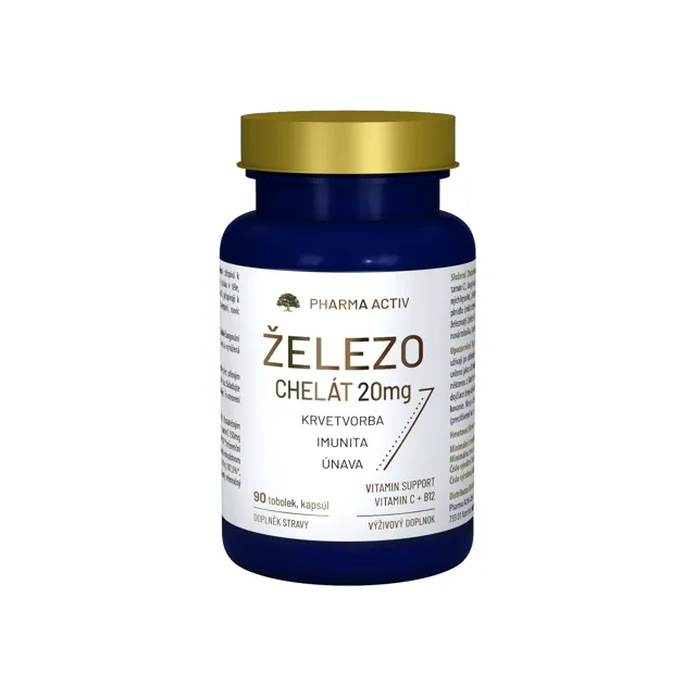 Pharma Activ Železo chelát 20 mg 90 tobolek