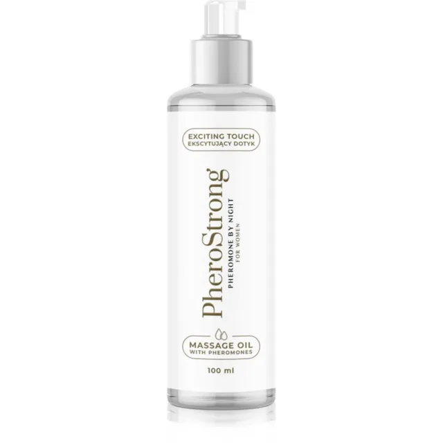 PheroStrong By Night for Women masážní olej s feromony pro ženy 100 ml
