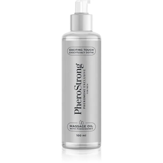 PheroStrong Exclusive for Men masážní olej s feromony pro muže 100 ml