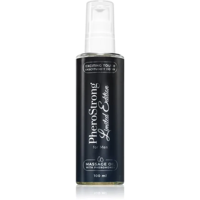 PheroStrong Massage Oil With Pheromones masážní olej s feromony pro muže Limited Edition 100 ml