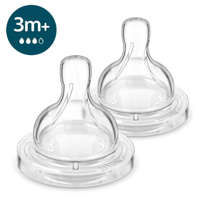 PHILIPS AVENT Dudlík na láhev anti-colic 3m+ střední průtok 2 kusy