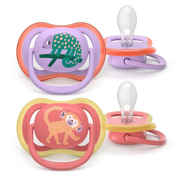 PHILIPS AVENT Dudlík ultra air 18m+ fialový a růžový 2 kusy