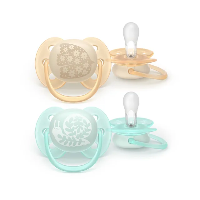 PHILIPS AVENT Dudlík ultrasoft 0-6m deco 2 kusy
