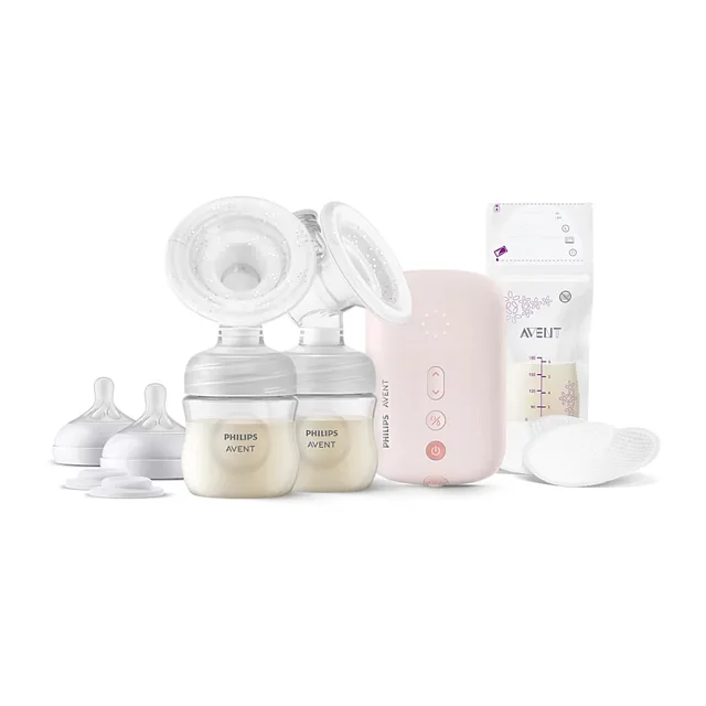 PHILIPS AVENT Dvojitá elektrická odsávačka mateřského mléka se sáčky
