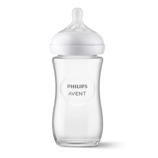 PHILIPS AVENT Láhev Natural Response skleněná 240 ml, 1m+