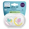 Philips AVENT UltraAir dudlík 0-6m růž/zelená 2ks