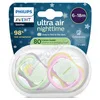 Philips AVENT UltraAir dudlík6-18m noč.zel/růž.2ks