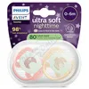 Philips AVENT Ultrasoft dudlík 0-6m růž/or.noč.2ks