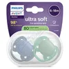 Philips AVENT Ultrasoft dudlík 6-18m mod/zel.2ks